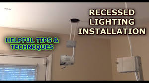 recessed lighting installation you