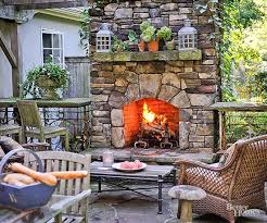 Rustic Outdoor Fireplaces