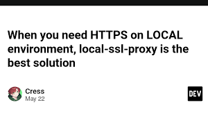 local ssl proxy