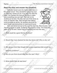 comprehension questions reading skills