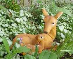 Stag Garden Ornament Sitting Deer