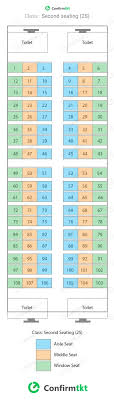 Indian Railway Irctc Train Coach Seat Layout All Confirmtkt
