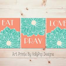 eat pray love kitchen wall decor peach