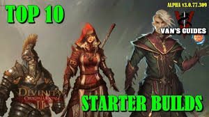 There is not one way to play the game so i will do my best to give very general advices and keep always in mind that you. Divinity Original Sin 2 Top 10 Starting Builds Youtube