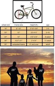 Beach Cruiser Bikes Size Chart Buy Micargi Beach Cruiser
