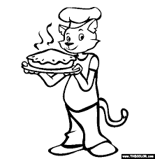 Our printable sheets for coloring in are ideal to brighten your family's day. Cat The Baker Coloring Page Free Cat The Baker Online Coloring