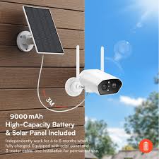 solar wifi security camera outdoor 2k