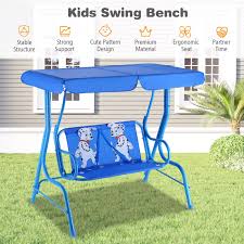 Outdoor Kids Patio Swing Bench With