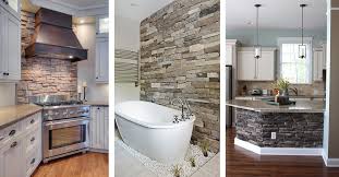 Get rid of dark, dingy colors and opt for lighter colors like white, gray, beige, sage green, or pale blue to brighten up your living space. 33 Best Interior Stone Wall Ideas And Designs For 2021