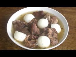 nigerian goat meat peppersoup with cute