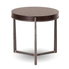 Clemmons Round Wood Top Side Table