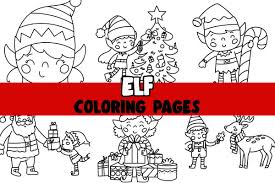 elf coloring pages free printables