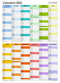 Calendrier 2023 Excel, Word et PDF - Calendarpedia