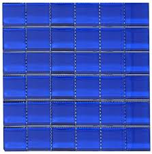 2x2 Cobalt Blue Glass Tile Square