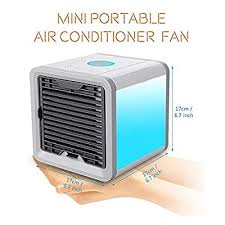 The smallest portable air conditioners can cool down rooms with more efficiency, and take up less space. Buy 2021 Blast Portable Ac Personal Space Mini Evaporative Air Cooler Quiet Desk Fan Humidifier Misting Fan 3 Speeds Blast Ultra Ac Portable Air Conditioner For Home Office