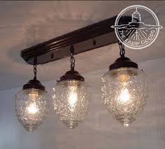 Antique Glass Ceiling Light Rectangular