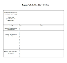 Story Outline Template Elite Board Us