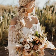 We've gone back to easy and breezy wedding hair here and this look screams bohemian, a super 9. 30 Boho Wedding Hairstyles For Every Hair Type