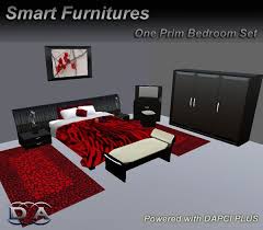 Shop our wide selection of red makeup vanity table with large wall mount mirror & 3 storage drawers, bedroom dressing table. Second Life Marketplace Bedroom Set Black Red Furniture Rezzer Low One 1 Prim Zero Prim Smart Furniture