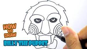 how to draw billy the puppet you