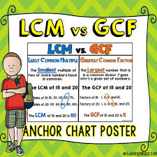 Least Common Multiple Lcm Vs Greatest Common Factor Gcf