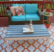 Stencil An Outdoor Coffee Table