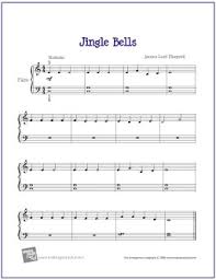 Jingle bells for piano simple version 3 has a basic left hand accompaniment line to complement the melody. Jingle Bells Free Sheet Music For Beginner Piano My Favorite Freebies