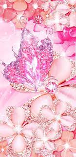 Pink diamond wallpaper, Flower phone ...