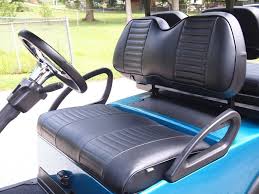 2pcs Black Golf Cart Seat Cover For