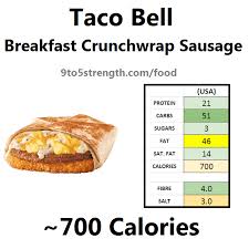 how many calories in taco bell
