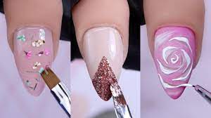 short almond nails nail art designs