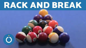 To rack a pool table, start by putting the 1 ball at the front of the rack. How To Rack Balls And Break In 8 Ball Pool Youtube