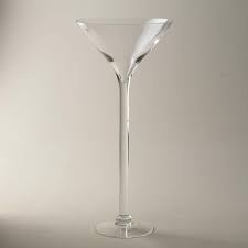 big martini florero glass becara