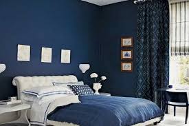 what color curtains go with dark blue