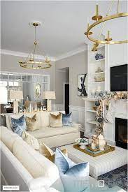 gold living room decor