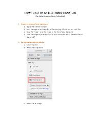 How To Set Up An Electronic Signature Bmcc Nsw Gov Au