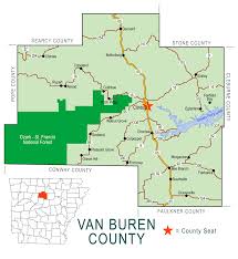 Zz Van Buren County Map Encyclopedia Of Arkansas