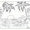 Largest collection of free landscape coloring pages. 1