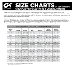 Size Chart Gk