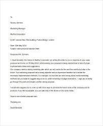 Sample Proposal Rejection Letter 6 Examples In Word Pdf