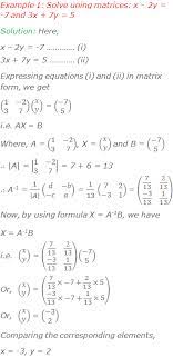 Solving Equations By Matrix Method