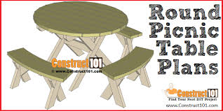 Round Picnic Table Plans Step By Step