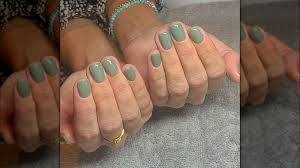 seafoam green is the nail color trend
