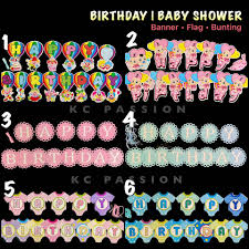 happy birthday banner baby shower