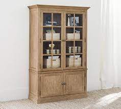 Livingston Glass Cabinet Pottery Barn