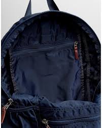 abercrombie fitch backpack in navy in