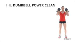 the dumbbell power clean you