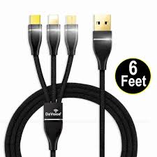 Multi Charging Cable Universal Usb Fast Charger Iphone Android Davoice