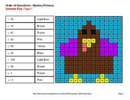 Free math worksheets from k5 learning; Thanksgiving Math Order Of Operations Color By Number Math Mystery Pictures