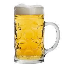 Glass German Beer Tankard Stein Beer